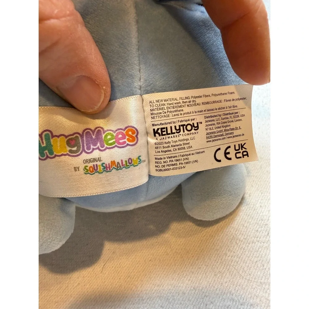 Bluey‎ Squishmallows HugMees 10 Inch Plush Kellytoy BBC Studios Blue Dog Toy